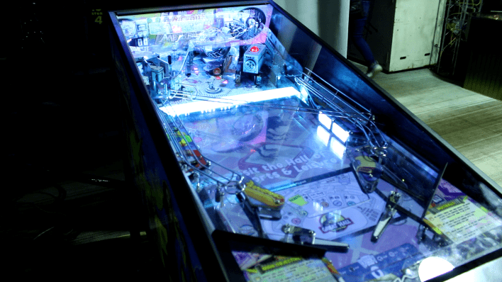 Photo of the pinball game Weird Al’s Museum of Natural Hilarity, as seen at the 2022 Houston Arcade Expo. 