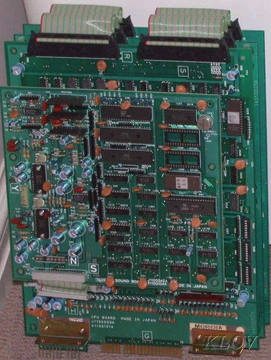 Notice how stacked the PCB is to accommodate the two graphics layers!